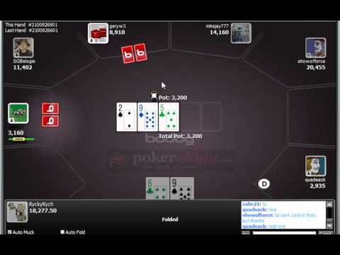 Online Poker MTT Final Table – $6.60 Turbo