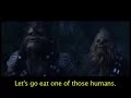 why is it that some characters in star wars are translated and others not? why can han understand chewie and we can't? well fortunately i speak wookeese and have transalted this scene in episode iii. enjoy.