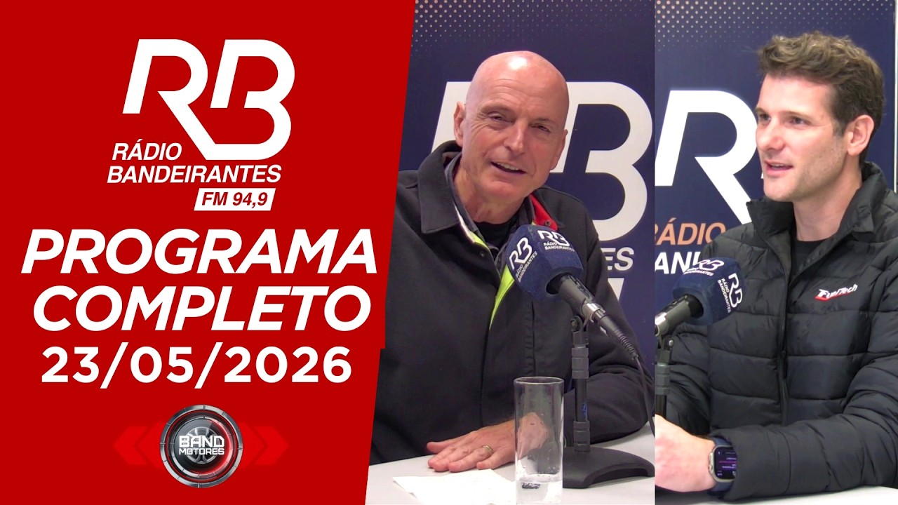Band Motores na Rádio Bandeirantes | 23/05/2026