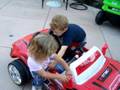 Jack and Abby taking a ride
