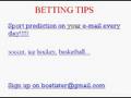 NBA, SOCCER, ICE HOCKEY Betting tips