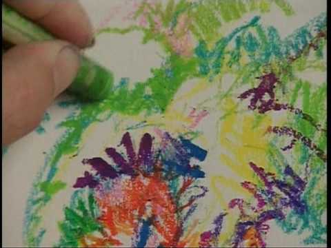 CrystalArtResources - Students explore imaginative ways to add interest to their painting. One is by combining media--watercolor is combined with graphite, charcoal, colored penci...