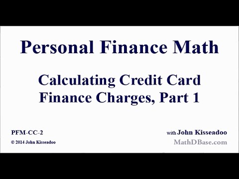 how to charge finance charge