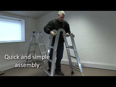 multi purpose ladders - Introducing the revolutionary new Multi-position Mighty Ladder from Rhino Ladders. This amazing product can be used in 4 different configurations. Its an ext...