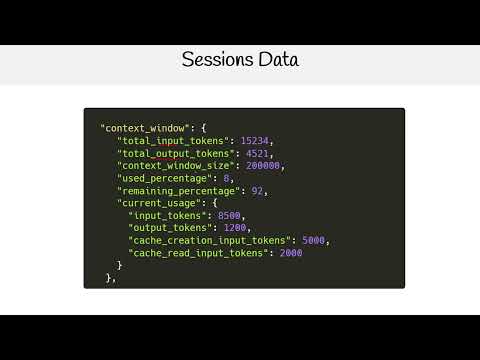 Claude Code Essentials - Sessions Data for Status Line
