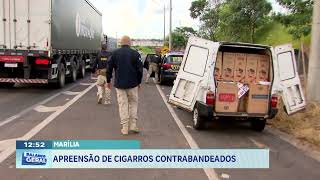 Marília: Apreensão de cigarros contrabandeados