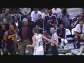 Fan blows whistle from the stands giving the Jazz an easy lay-up!