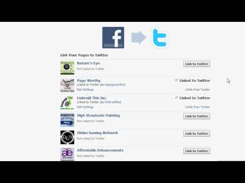 how to sync twitter to facebook