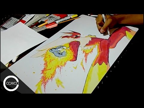 how to draw blaziken