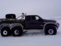 49 Ford F-350 6X6 driving on Langjökull glacier