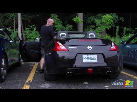 Porsche 911 Turbo S, Lexus IS 350C, Nissan 370Z Roadster