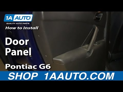 How To Remove Install Rear Door Panel 2005-10 Pontiac G6