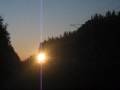 Freight Train 5038 in the moment of sunset in Iisalmi.