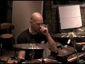 Ian Haugland and setup - studio December 2008