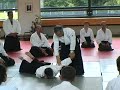 Tamura performing yokomen uchi ikkyo Tamura performing yokomen uchi ikkyo