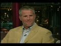 Brett Favre on Letterman Brett Favre on Letterman