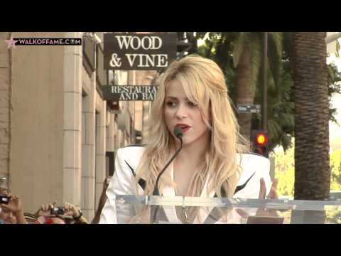 Shakira Isabel Mebarak Ripoll Walk of Fame Ceremony