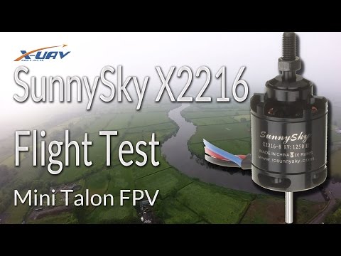 SunnySky 2216 1250kv with Mini Talon Test - From BangGood.com