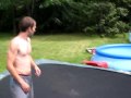 videos de trampoline to mini pool jump