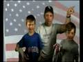John is cheering for U. S. A.