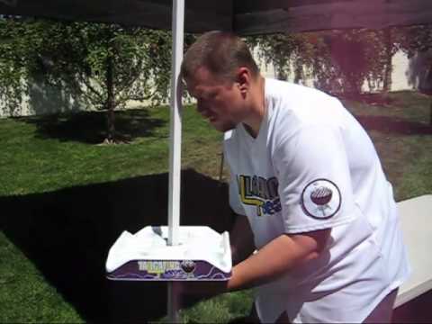 how to turn an ez up into a tent