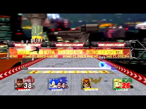Captain Falcon,Ness and Solid Snake