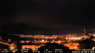 Timelapse Cam 1 - Natt til 22. juli 2015