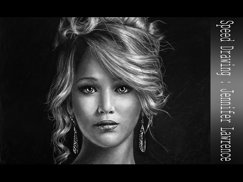 how to draw jennifer lawrence