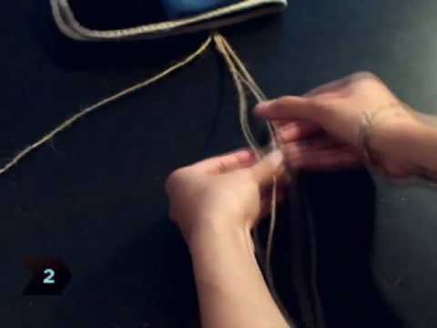 how to fasten hemp bracelet