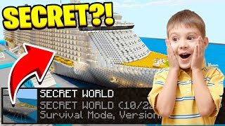 Minecraft: I FOUND MY LITTLE BROTHERS SECRET WORLD(Ps3/Xbox360/PS4/XboxOne/PE/MCPE)