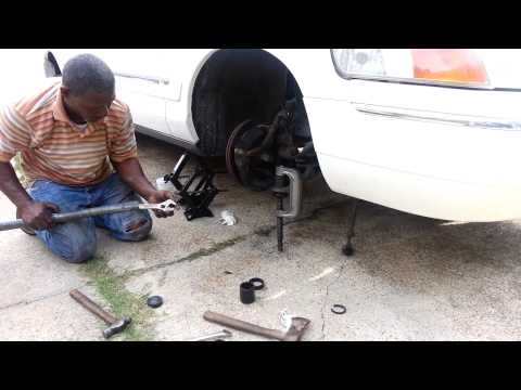 Putting on a ball joint on a mercury Marquis 2000