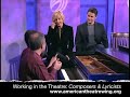 Stephen Flaherty, Lynn Ahrens and William Finn perform
