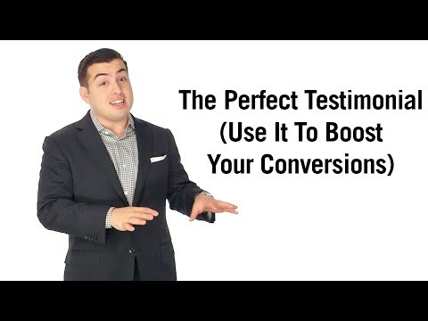 testimonial - Customer testimonials have the power to convert the most on-the-fence browsers into buyers. But most people feature HORRIBLE testimonials. In this video, I b...