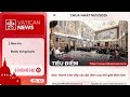Radio Chúa nhật 16/11/2025 - Vatican News Tiếng Việt