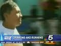 drinking and running