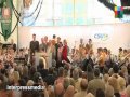 willkommen im paradies! bundeskanzlerin angela merkel im festzelt in trudering am 15. mai 2013. schlussakt der veranstaltung.