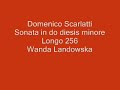 Domenico Scarlatti - Sonata in do diesis minore- Longo 256 - Wanda Landowska