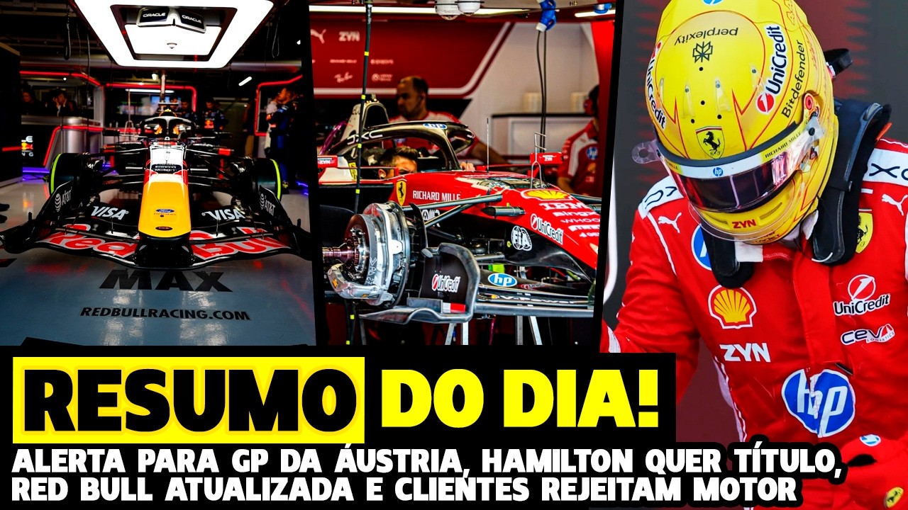 🚨ALERTA NO GP DA ÁUSTRIA, CLIENTES NÃO USARÃO MOTOR FERRARI ATUALIZADO, RED BULL MAIS LEVE|FÓRMULA 1