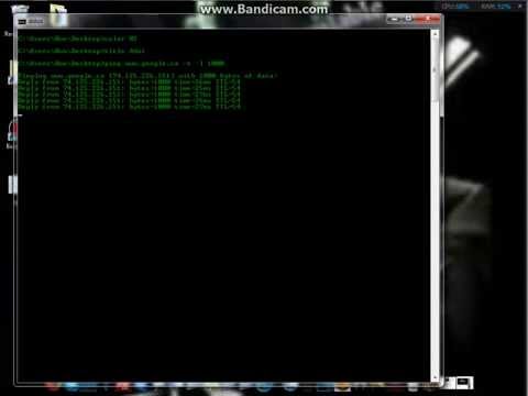 how to perform ping of death attack
