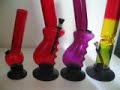 Acrylic Bongs with metal downtube