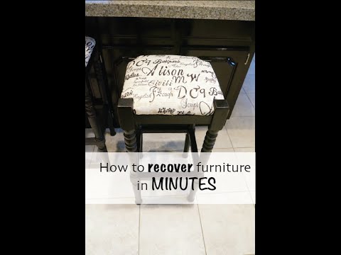 how to recover a chair