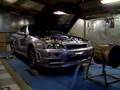 600BHP GTR 34 SKYLINE REACHING 200MPH ON A ROLLING ROAD