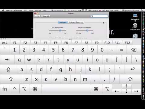 How to access Snow Leopard's touchscreen-type keyboard