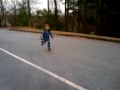 Adam roller skating