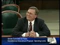 Sen. Limmer during hearing on Constitutional Amedment to Limit Spending in mn Senate TaxCommittee