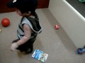 the 17 months old baby dancing itik-itik
