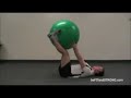Lower Ab Exercises: Leg Lifts With The Exercise Ball