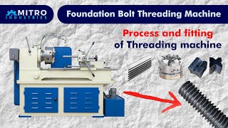 Rebar Chaser Threading Machine - High Precision Foundation Bolt Thread video