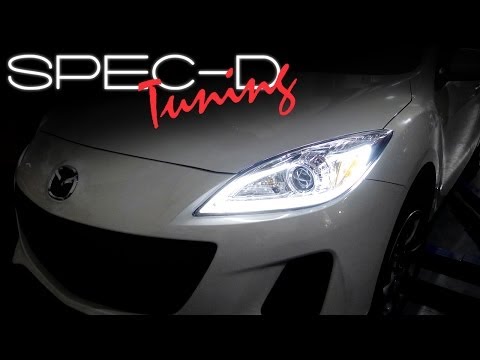 SPECDTUNING INSTALLATION VIDEO: 2010 – 2013 MAZDA 3 PROJECTOR HEADLIGHTS