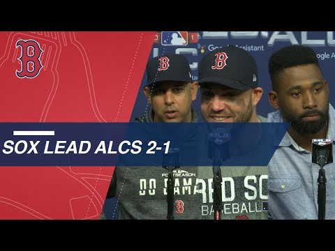 Video: ALCS Gm3: Cora, Red Sox on the team's ALCS Game 3 win